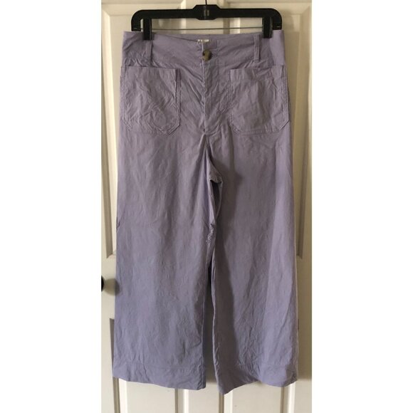 **SOLD**Maeve by Anthropologie The Colette Wide Leg High Rise Cropped Pants - Picture 2 of 7
